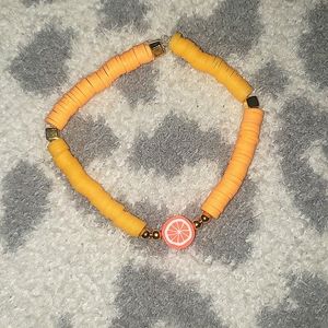 clay bead bracelet
